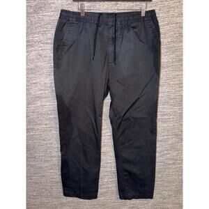 Nike SB Dri-FIT Mens Skate Chino Pants Black Large L Elastic Waist Drawstring OE